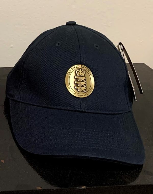 Ball Cap with Pewter Crest - Blue