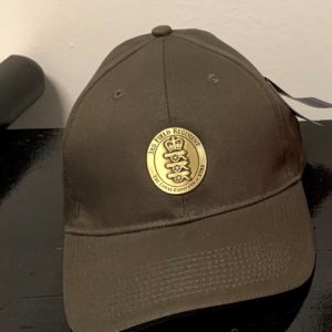 Ball Cap with Pewter Crest - Grey
