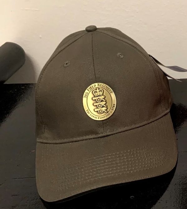 Ball Cap with Pewter Crest - Grey
